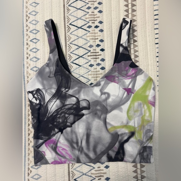 Lululemon Throwback Print Align Tank Top in Unicorn Throwback White Multi - Picture 4 of 6